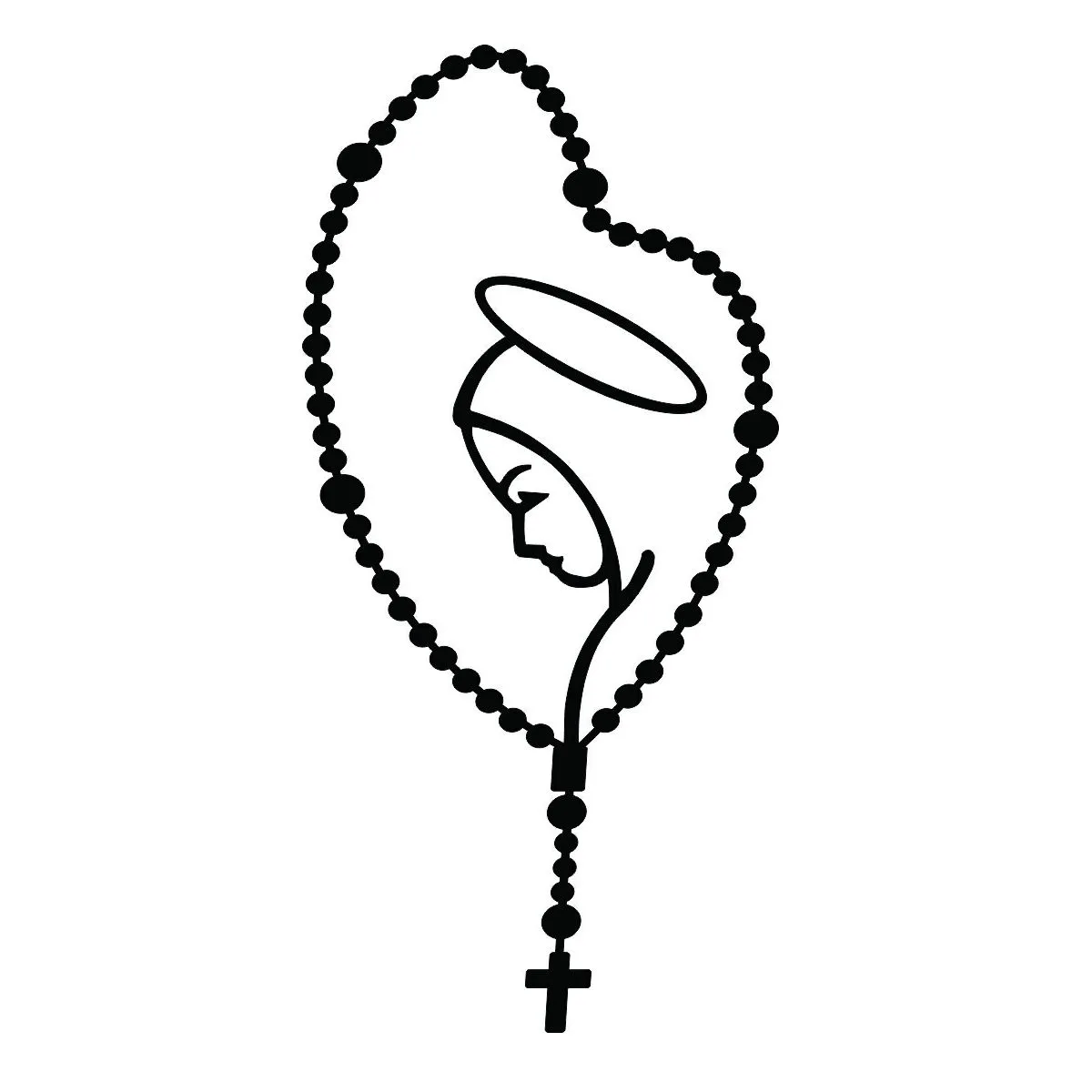 Adesivo Religioso 7x11 cm Para Devoção