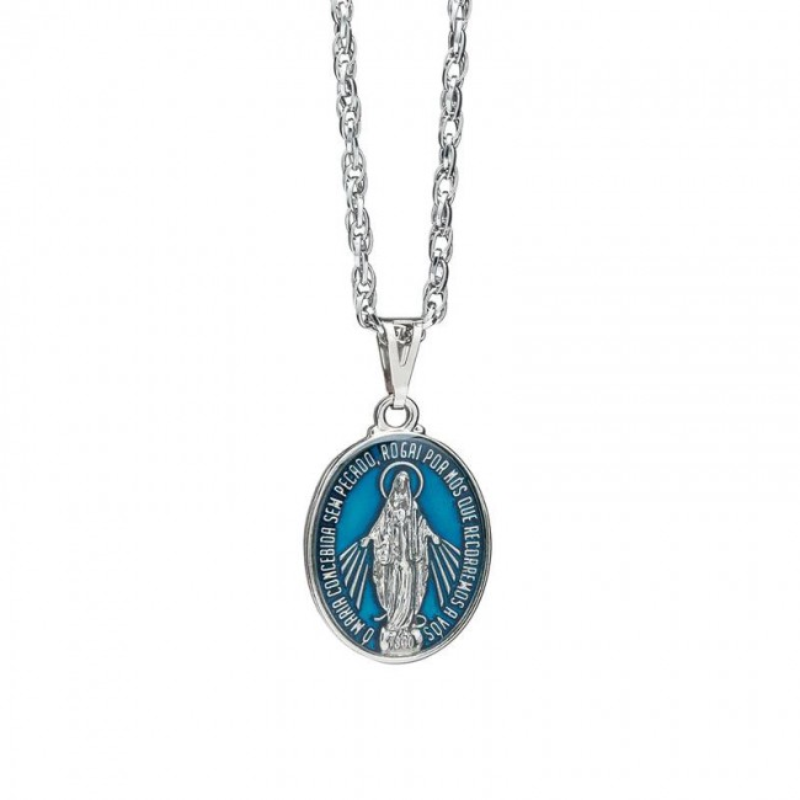 Colar com Medalha de Nossa Senhora das Graças