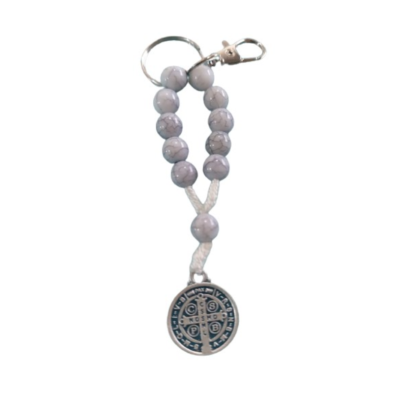 Chaveiro Dezena com Cruz de São Bento