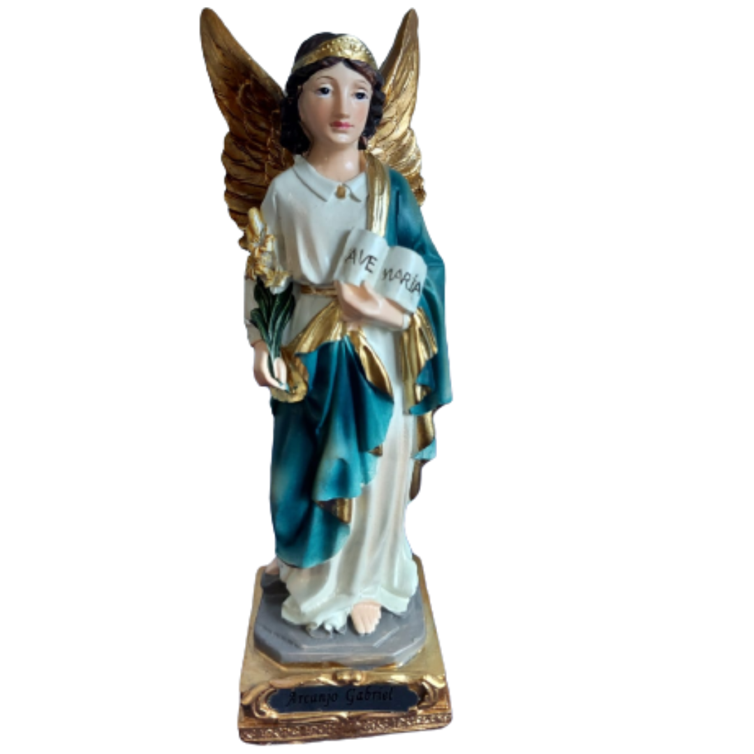 Escultura do Arcanjo São Gabriel em Resina