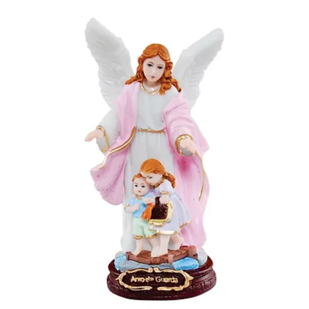 Imagem do Anjo da Guarda em Resina 16cm