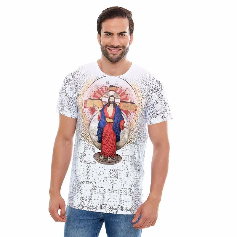 Camiseta Devoção às Santas Chagas Tamanho M