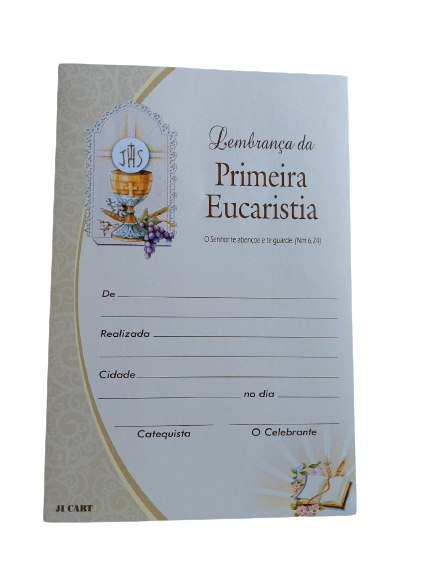 Lembrança da Primeira Eucaristia para Distribuição