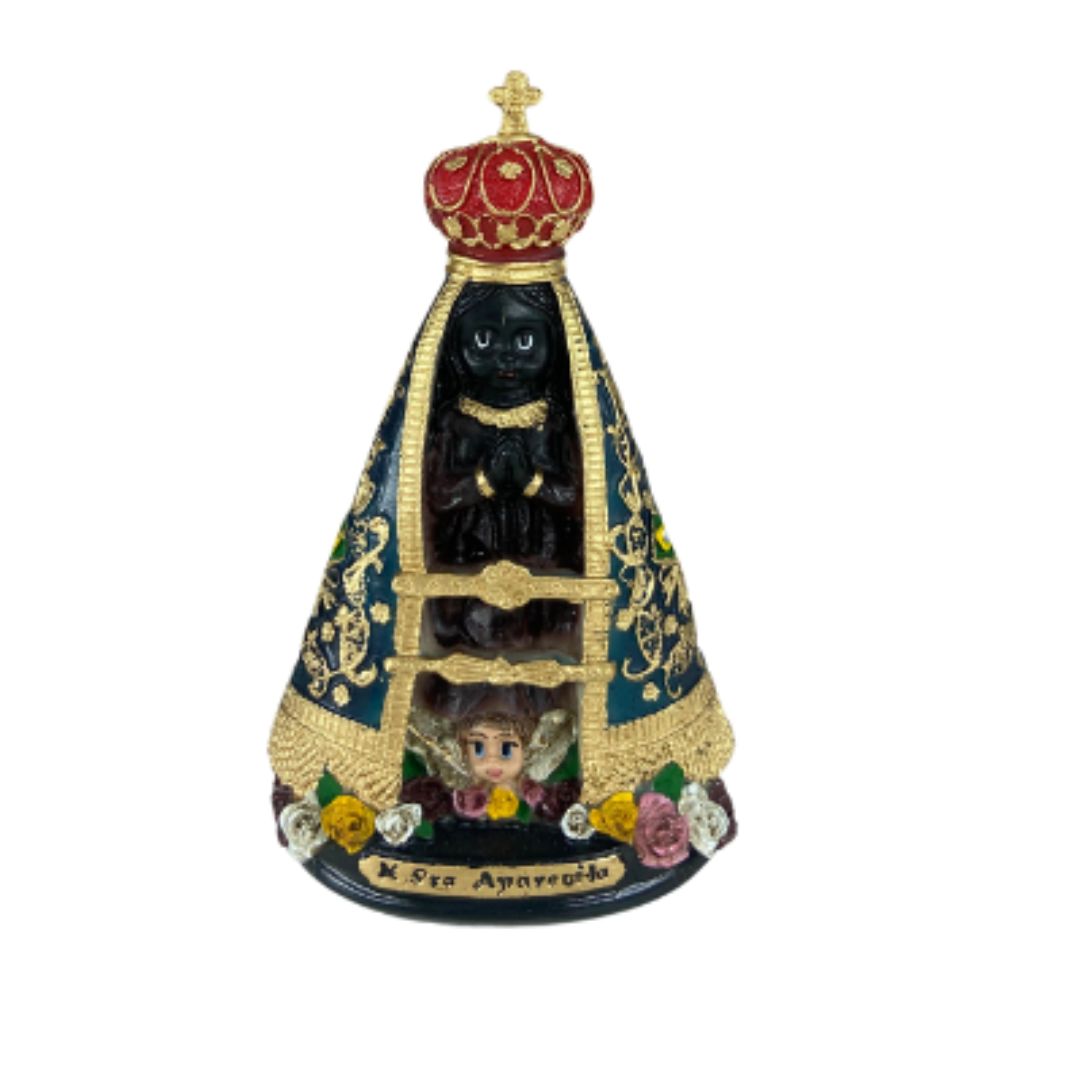 Imagem Infantil Nossa Senhora Aparecida 15 cm Resina