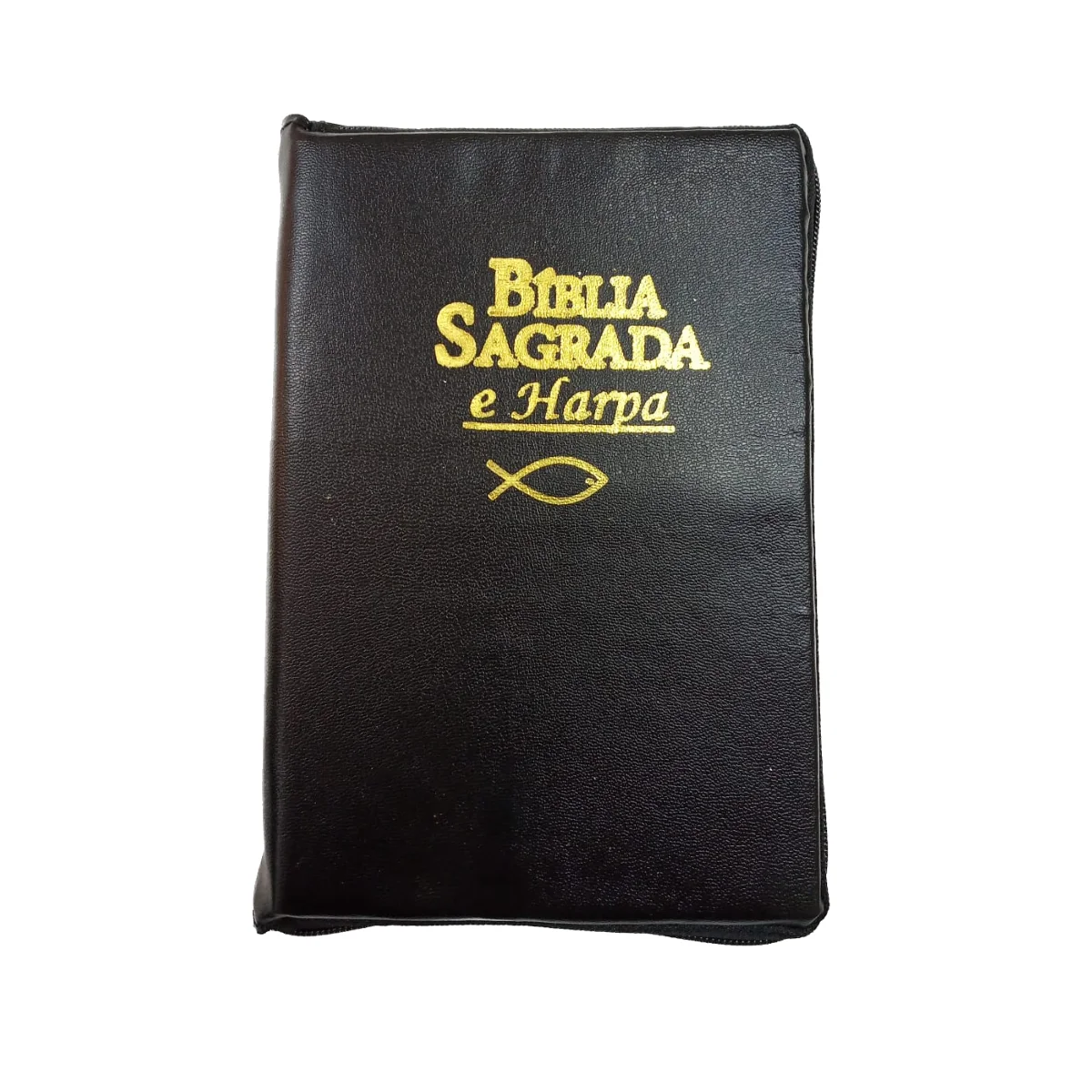 Bíblia com Harpa Pentecostal Letra Grande, Zíper, Sem Índice, ARC