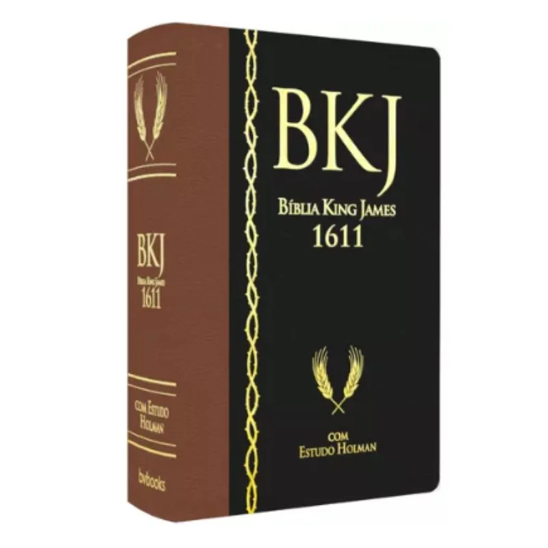 Bíblia de Estudo King James 1611 com Estudo Holman, Marrom e Preta