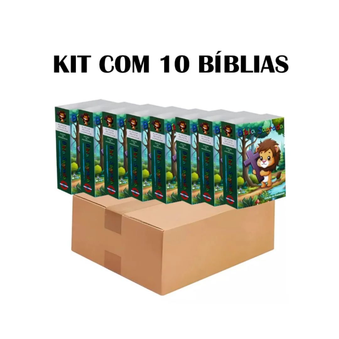 Bíblia Pequena Capa Leãozinho Brochura para Evangelização, Atacado