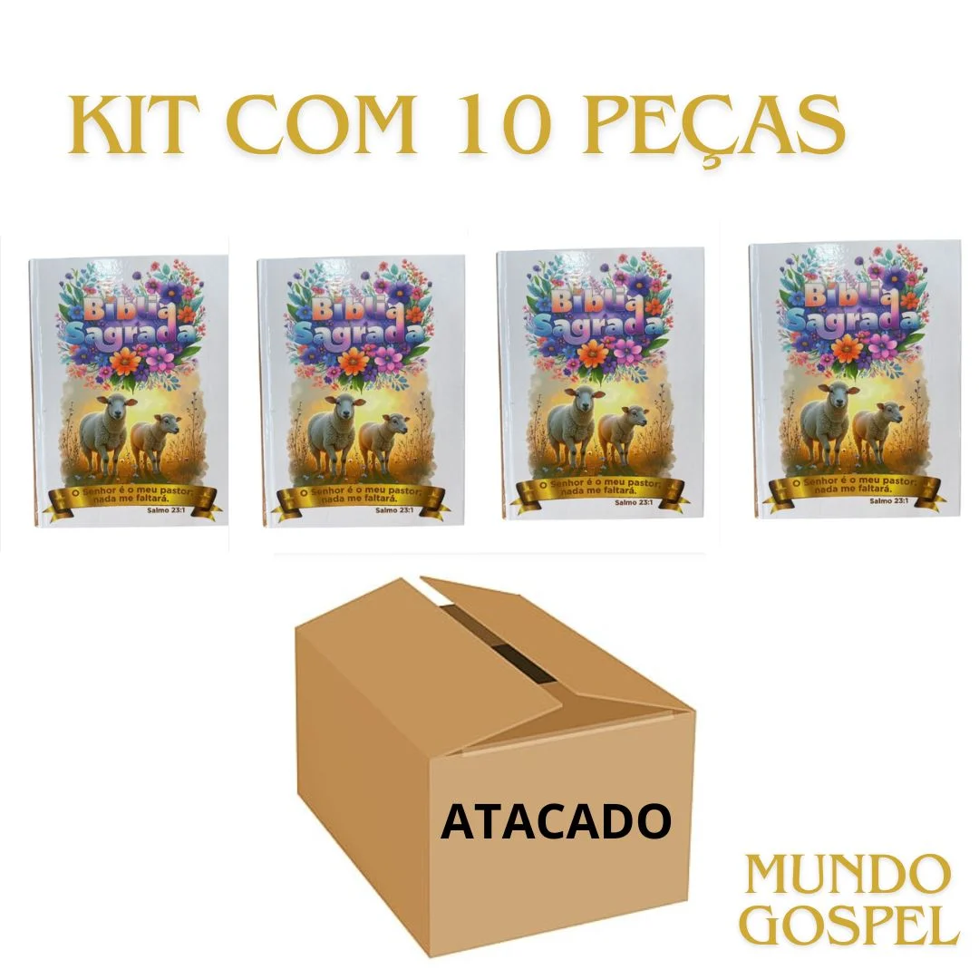 Bíblia Compacta Infantil Capa Dura Ovelha