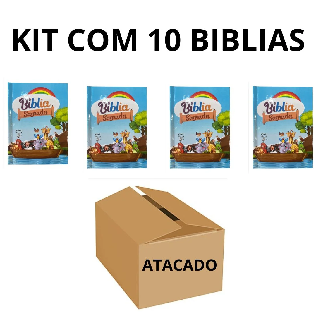 Bíblia Compacta Infantil Capa Dura Animais
