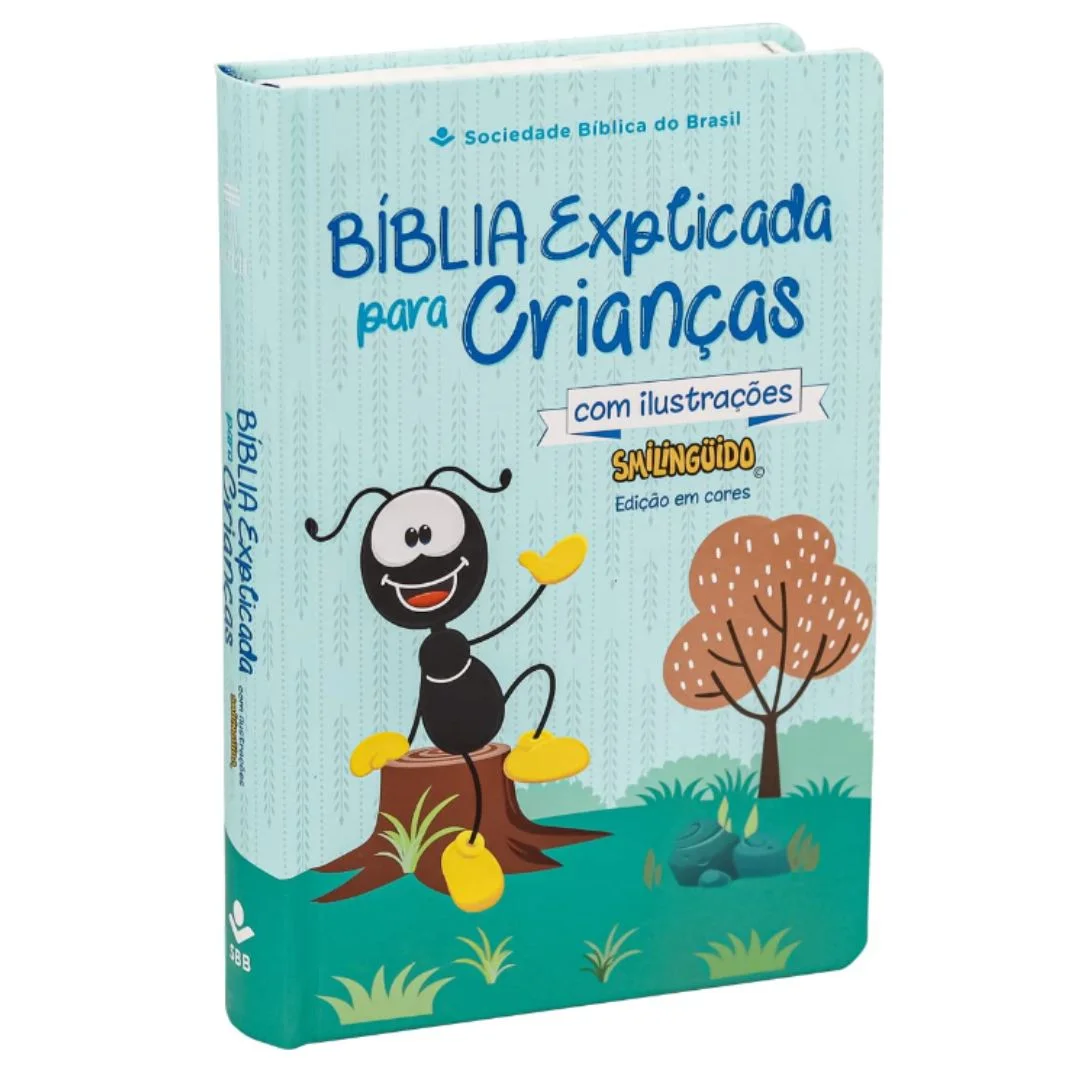Bíblia Explicada para Crianças NTLH, Capa Azul
