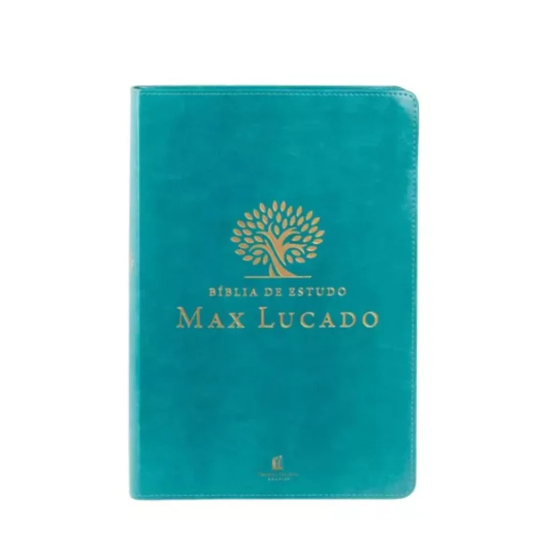 Bíblia de Estudo Max Lucado NVI, Capa Luxo Verde (Leitura Perfeita)