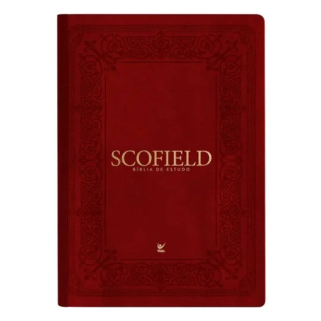 Bíblia de Estudo Scofield AEC, Capa Luxo Vinho