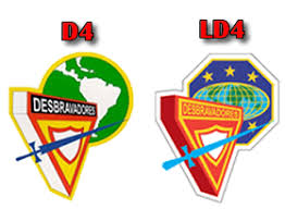 Emblema D4 LD4 Bordado para Uniforme de Desbravadores