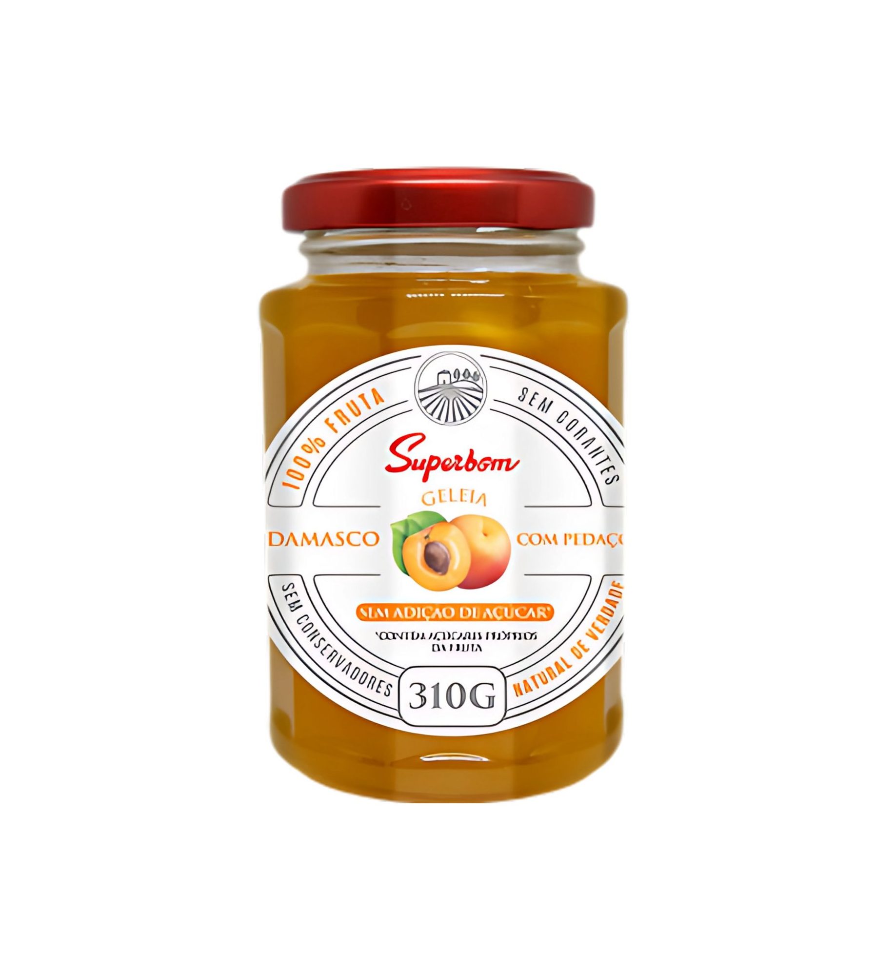 Geleia de Damasco Superbom 310g com Pedaços