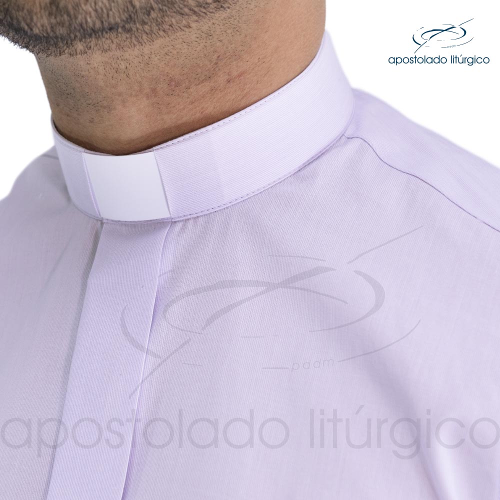 Camisa Clerical Modelo Confort Manga Longa