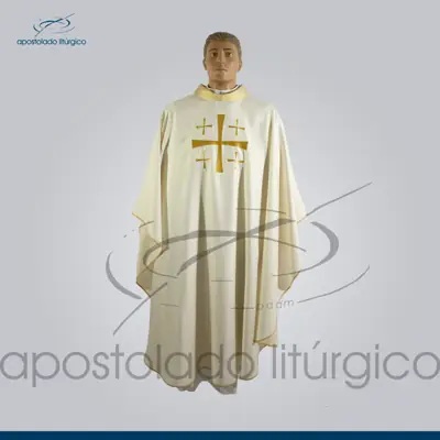 Casula Bordada Nova Jerusalém em Angeli Pérola