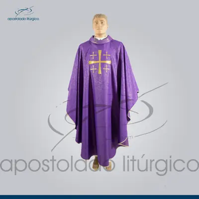 Casula Angeli Bordada Nova Jerusalém para o Advento