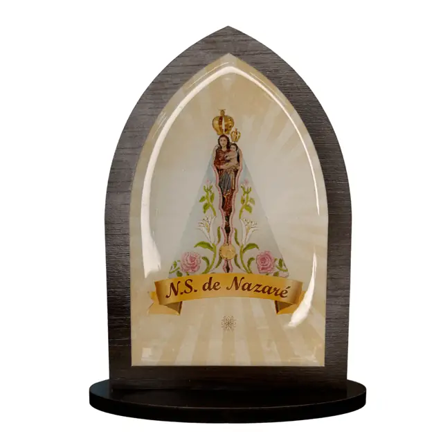 Capela de Nossa Senhora de Nazaré em MDF Marrom