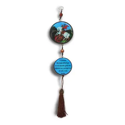 Adorno Redondo de Porta São Jorge com 2 Medalhas