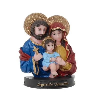 Busto da Sagrada Família em Resina 9 cm