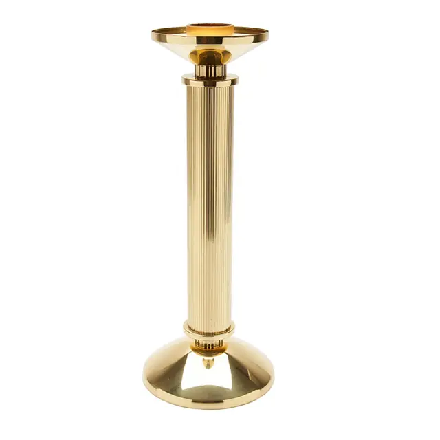 Castiçal Dourado 135G para Vela Grossa 30cm