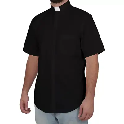 Camisa Clerical Manga Curta Grupo Nova Jerusalém