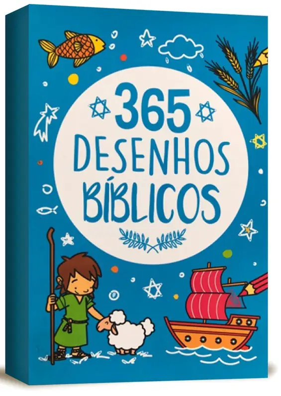 Bíblia Infantil Ilustrada 365 Desenhos Bíblicos