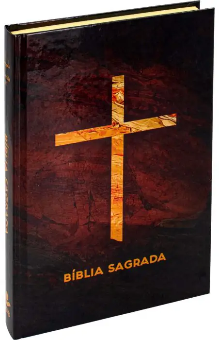Bíblia Sagrada Capa Cruz Slim Almeida