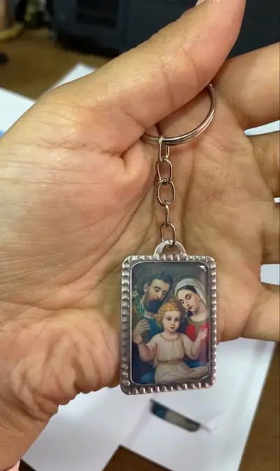 Chaveiro de Chapa com Foto Gravada para Lembrancinhas