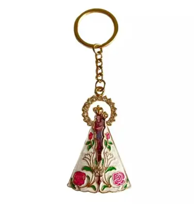 Chaveiro de Nossa Senhora de Nazaré com Strass em Dúzia