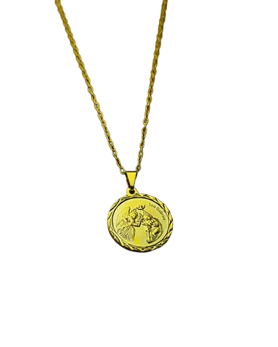 Colar São Gabriel Arcanjo Folheado a Ouro Mensageiro