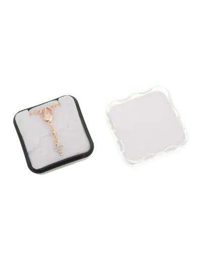 Dezena de Pulso Aparecida Fundo Rosa Folheada a Ouro