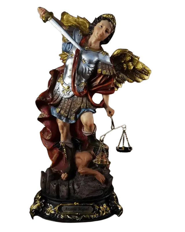 Imagem Arcanjo Miguel em Resina Importada 30cm
