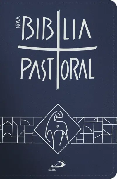 Bíblia Pastoral Encadernada Azul Tamanho Médio