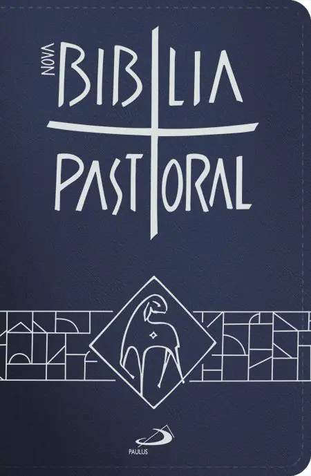 Bíblia Pastoral Encadernada Azul Tamanho Médio