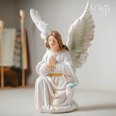 Anjo Adorador para Presépio em Resina 18 cm