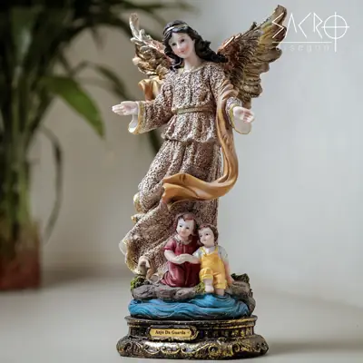 Anjo da Guarda em Resina 30 cm