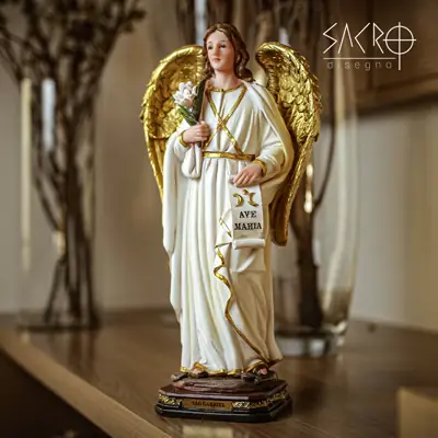 Arcanjo São Gabriel em Resina Importada 30 cm