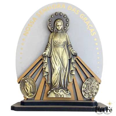 Adorno De Mesa Nossa Senhora Das Graças 19x14cm
