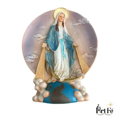 Imagem Decorativa Nossa Senhora Das Graças Em Resina