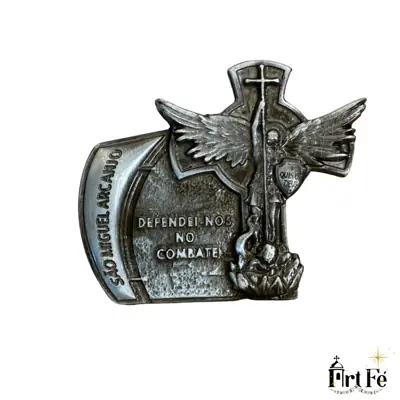 Miniatura São Miguel Arcanjo 7x8cm para Escrivaninha