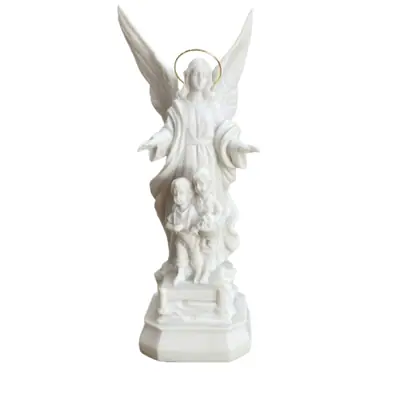 Anjo da Guarda 20cm — Escultura em Pó de Mármore