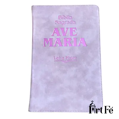 Bíblia Ave Maria Letra Maior — Capa Rosa