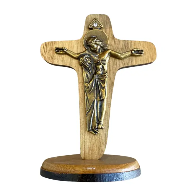 Crucifixo da Unidade em Madeira 10cm