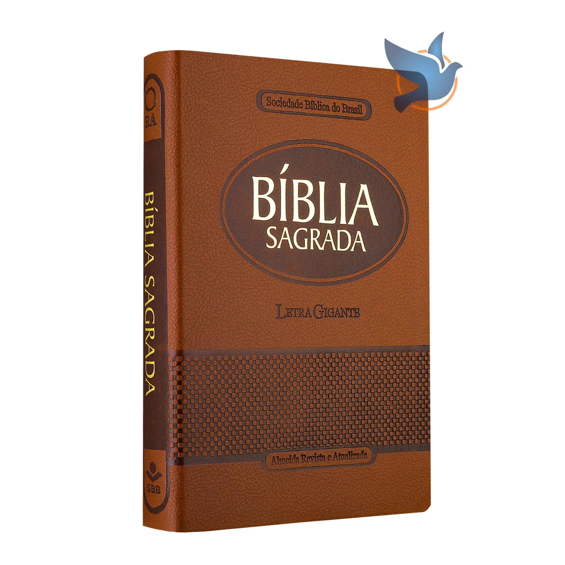 Bíblia Sagrada ARA Letra gigante Índice Lateral Capa Marrom