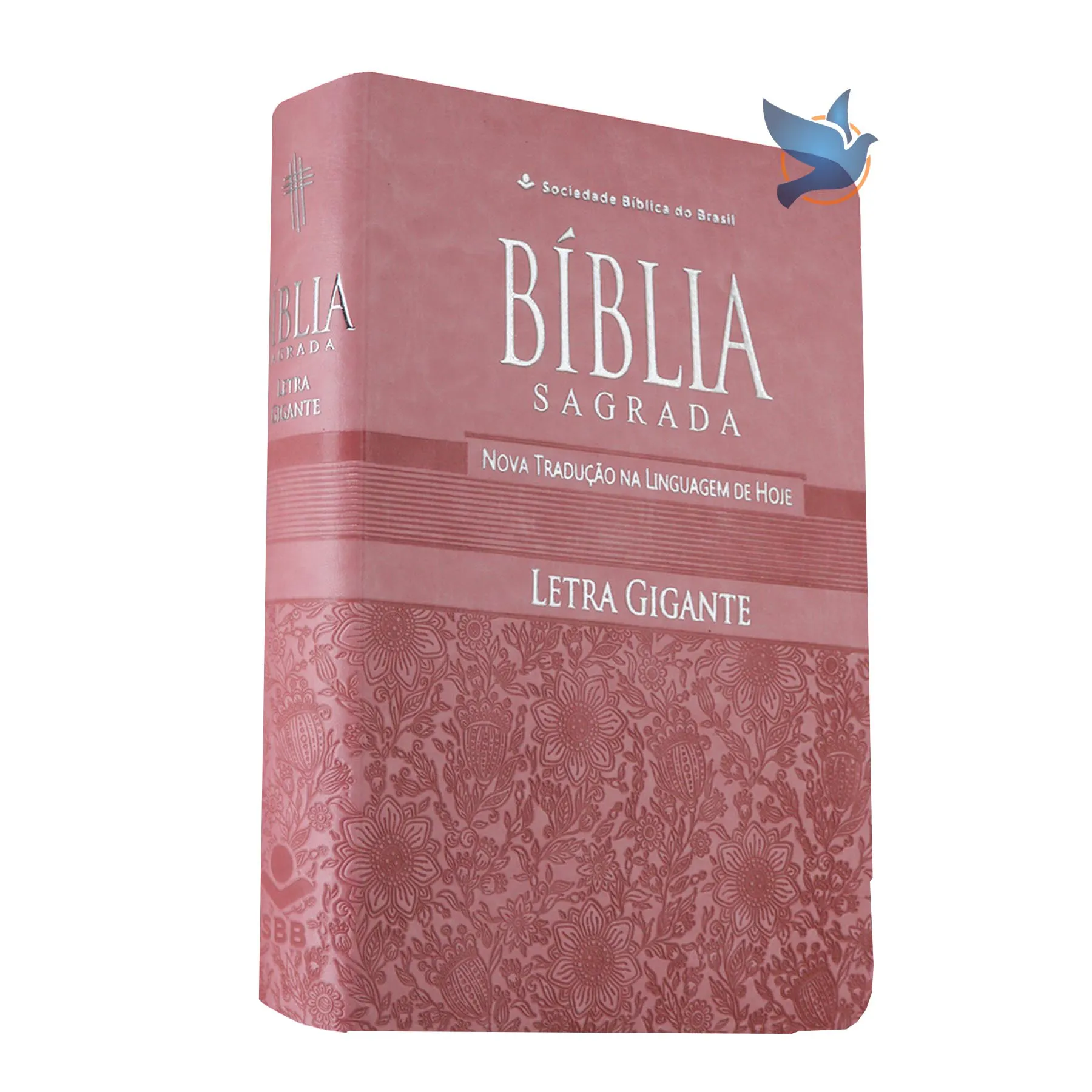 Bíblia Sagrada NTLH Letra gigante Índice Lateral Capa Rosa