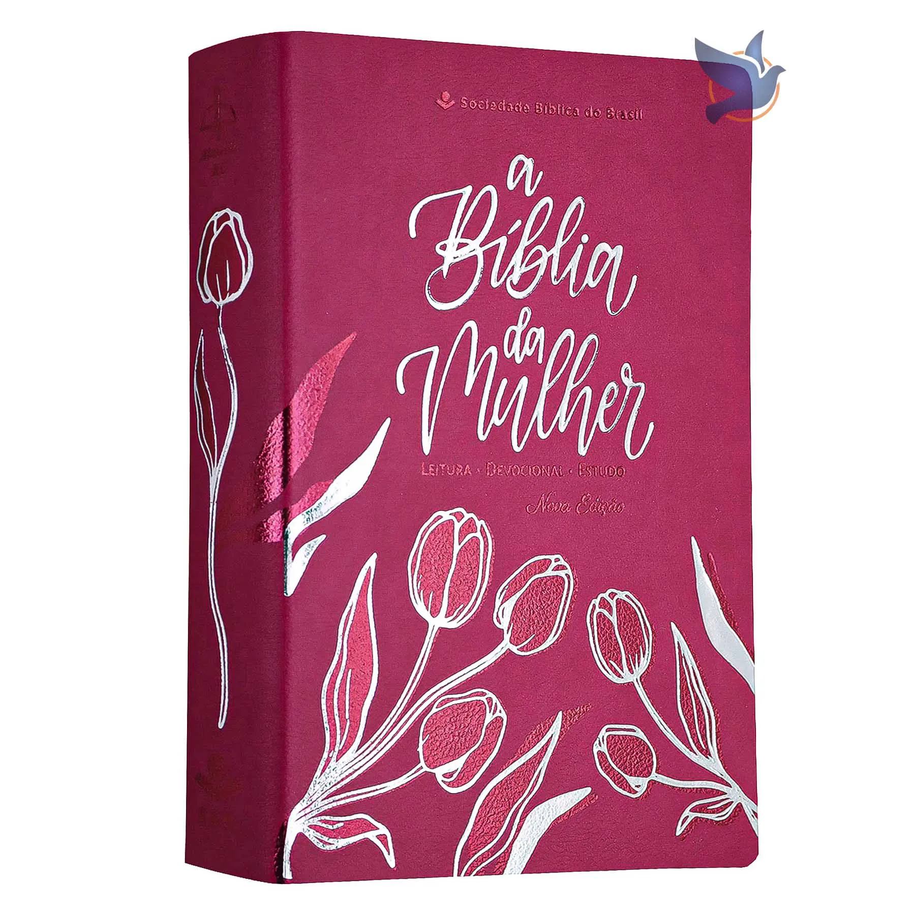Bíblia da Mulher Edição de Estudo e Devocional Capa Rosa
