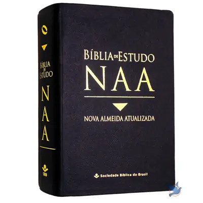 Bíblia De Estudo Almeida Capa Couro Legítimo Preta