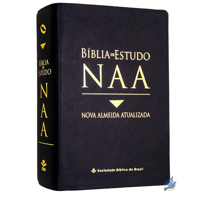 Bíblia De Estudo Almeida Capa Couro Legítimo Preta