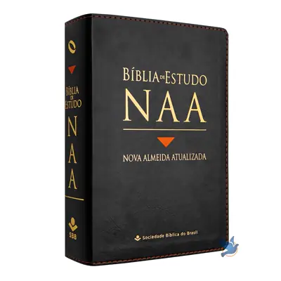 Bíblia de Estudo Almeida NAA Luxo Preta
